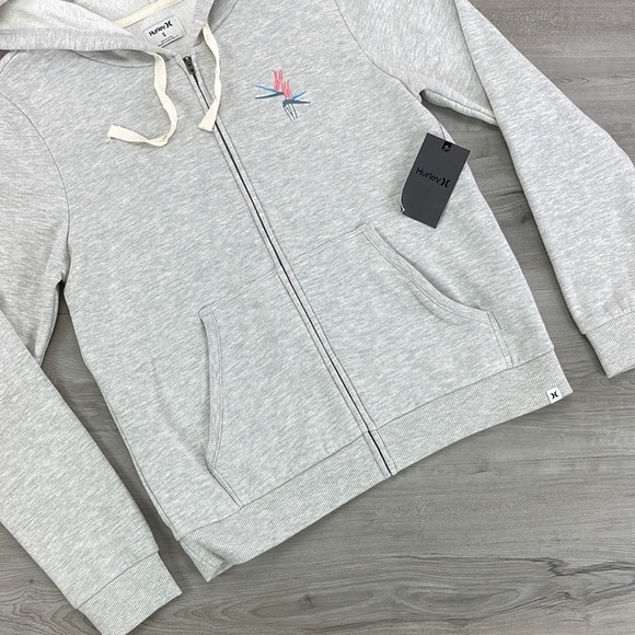 🔆HURLEY🔆 BIRDS OF PARADISE ZIP UP HOODIE SWEATSHIRT - Picture 7 of 16